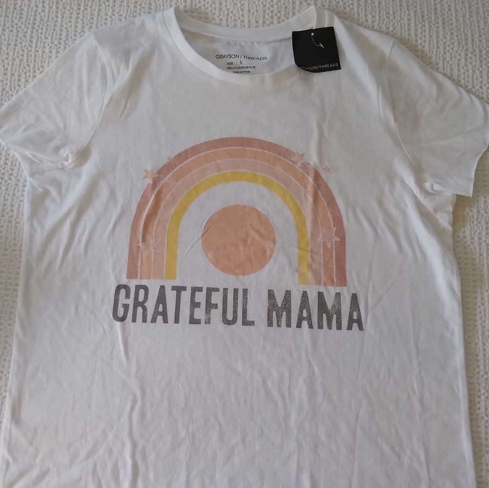 Grateful Mama Rainbow Shirt Top, Grayson Threads, Target